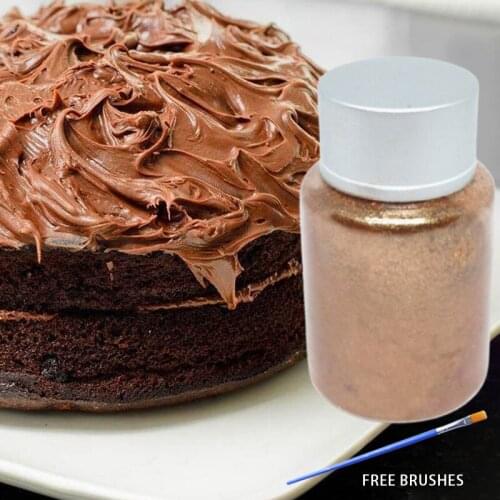 10g Edible Gold Powder Copper Powder Cake Fondant Chocolate Decoration Powder Pearl Baking Color Dust Edible Glitter Powder