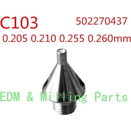 1PC EDM Wire Low Speed C103 502270437 Diamond Umbrella Guide 0.205 0.210 0.255 0.260 0.305mm For CNC Charmilles Machine Service