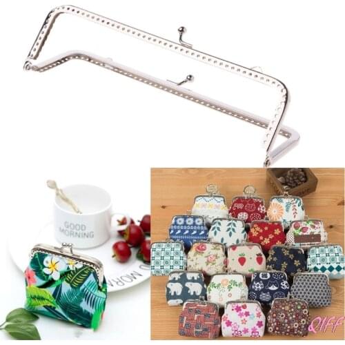 1PC Square Metal Frame Kiss Clasp For Handle Bag Purse Accessories DIY 18cm