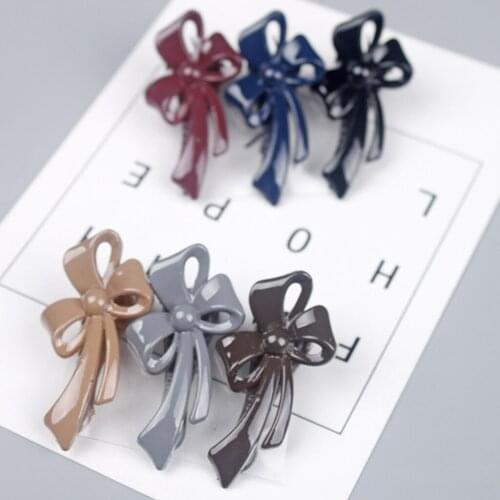 10Pcs/Set Baby Girls Hair Clips Kids Bowknot Hairpins 6 Color to Choose