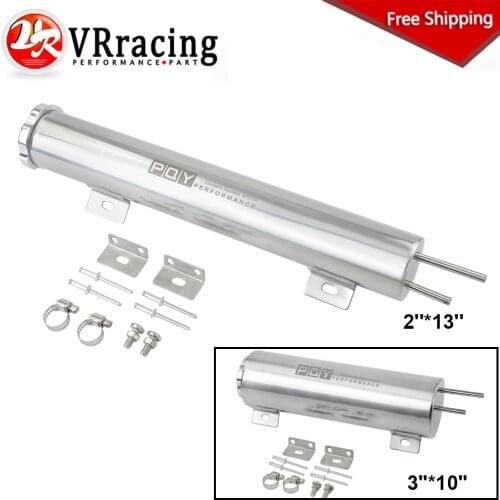 3"x10" 2"x13" Stainless Steel Radiator Overflow Tank Bottle Catch Can Car Modification Radiator Cooling Accessories