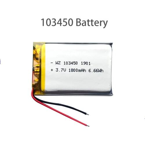 Large capacity 103450 battery 1800 mAh medical equipment health care equipment rechargeable battery