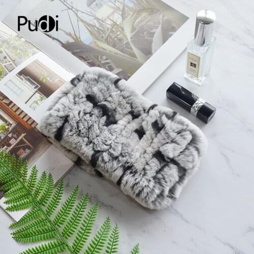 Aorice Women Real Rex Rabbit Fur Scarf Ring 2020 New Winter Warm Girl Genuine Rabbit Fur Scarves Rings SF840