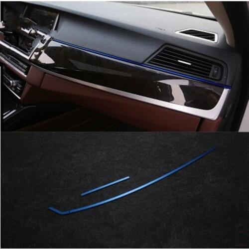 Car Styling Car center console trim strip central dashboard gap trim strip fit for bmw 5 series 520 523 525