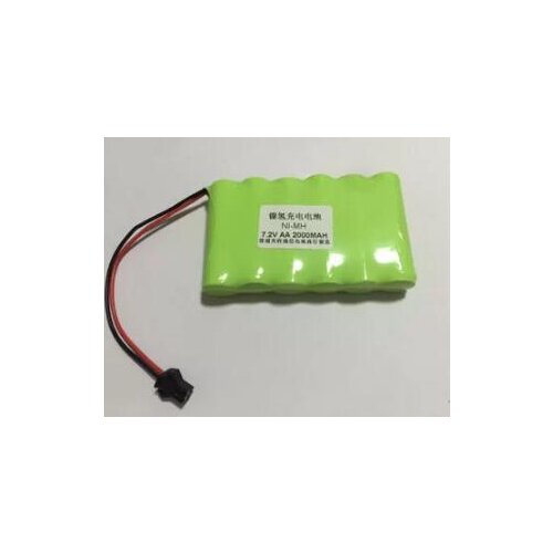 Free shipping 15pcs/lot 7.2v AA 2000mah NI-MH rechargeable battery pack rechargeable batteries with SM connector