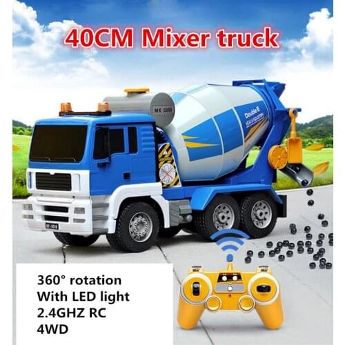 L40CM Large remote control Mixer truck toys 360 °Rotating Radio Remote Control Vehicle engineering vehicle childrens toy boy