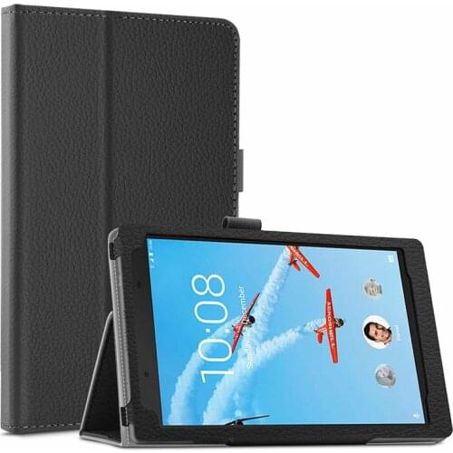 For Lenovo Tab 4 8 Plus 2017 Case Flip Litchi PU Leather Cover for Lenovo Tab4 8 Plus TB-8704F TB-8704N Folio Case Wake up/Sleep
