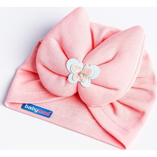 Babymod Baby Girl Bandana Hat Butterfly Bow Baby Cap