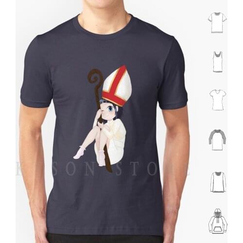 Pope-Chan T Shirt Print For Men Cotton New Cool Tee Anime Girl Cute Anime Pope Chan Kawaii Waifu Weeb Loli