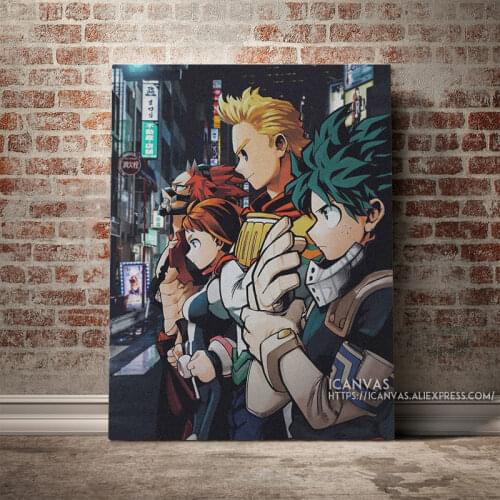 Boku No Hero Academy Art design Decoration Prints Home Decor Canvas Living Kids Room Bedroom Painting Wall Art Studio Poster