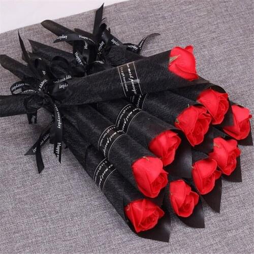 Artificial Flowers Soap Rose Flower Christmas Decoration for Home Decor Wedding Party Valentines Day Gift Fleur Artificielle