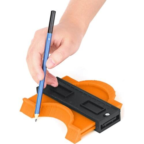 5,10 Inch Lock Irregular Contour Profile Gauge,Template Tool with Adjustable Lock Precisely Copies Irregular