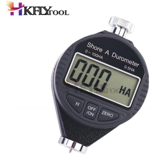 0-100HA Digital Durometer LCD Display Shore A Hardness Tester Tire For Plastic Rubber Test Analog Tire Durometer Hardness