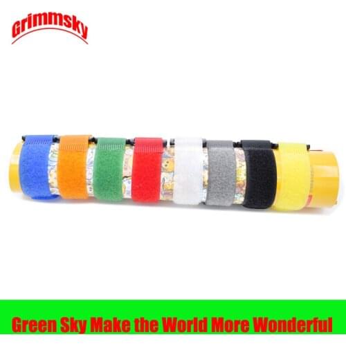 10Pcs/Lot Wire Reusable Cord Organizer Wire 20X2cm Colorful Computer Data Cable Power Cable Organizer Strap