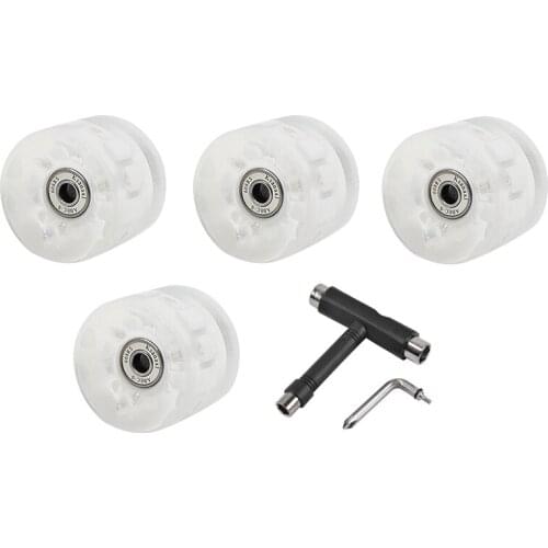 Skateboard Wheels 60mm x 45mm 82A with Bearings and All-In-One T Tool Cruiser Wheels Wheels for Skateboard