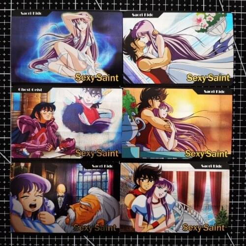12pcs/set Sexy Saint Seiya Solid Gold Soul Sexy Girls Hobby Collectibles Game Collection Anime Cards