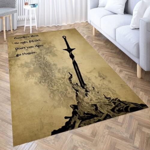 Hollow Bonfire Dark Souls Carpet Decora Home Bedroom Kitchen Anti-slip Mat Rug Doormat Aisle Floor Mat Bath Mats Doormat