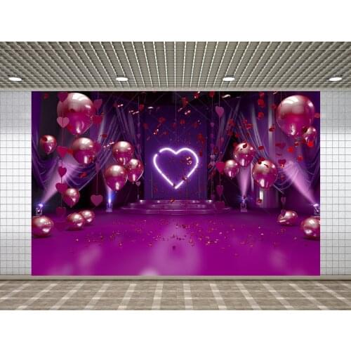 Lyavshi Red rose flower petals and lights holiday party background decoration photo vinyl studio props photography background