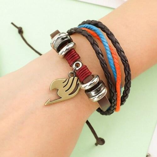 Multilayer Bracelet Men Casual Fashion Braided Leather Bracelets For Women Wood Bead Bracelet Punk Rock Men