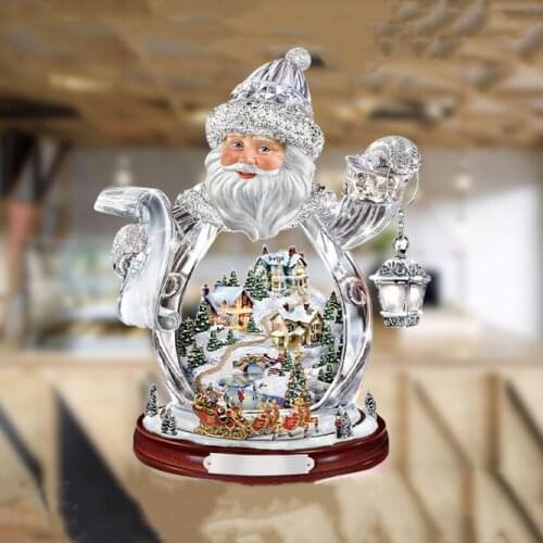 Santa Claus Snowflake Stickers Christmas Window Decal Winter Wall Decals for Kids Rooms New Year Christmas Window Decorations