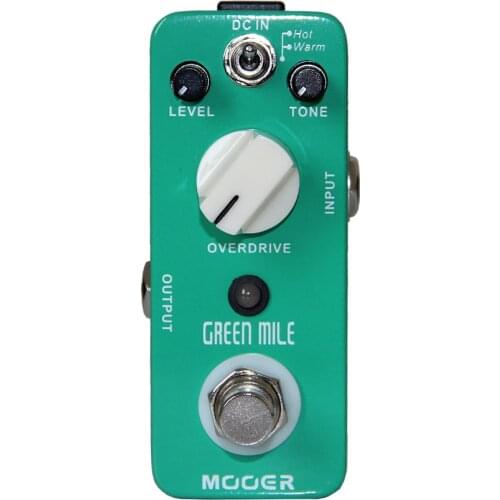 NEW Effect Pedal /MOOER Green Mile Overdrive Pedal 2 Overdrive modes Excellent sound