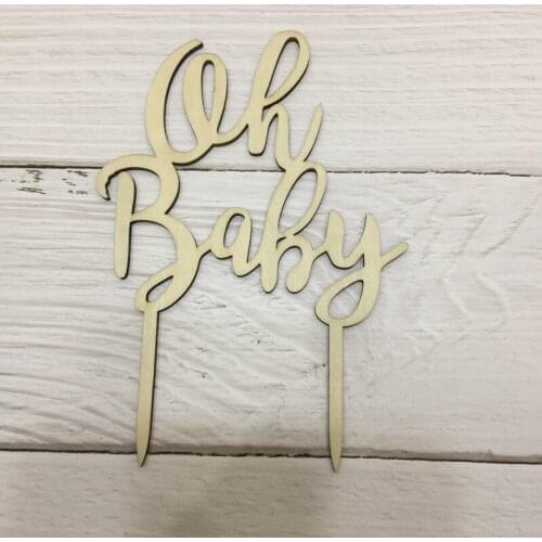 Oh baby custom cake topper baby unique cake topper baby shower