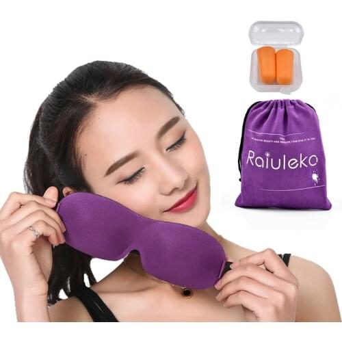 Fashion Sleeping Eye Mask 3D Sponge Padded Shade Cover Eyeshade Portable Travel Sleep Blindfold Office Eyep atch Eye Bandage
