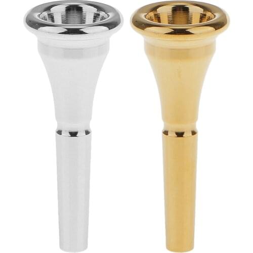 Durable Stylish Professional French Horn Mouthpiece Silver Color Brand New