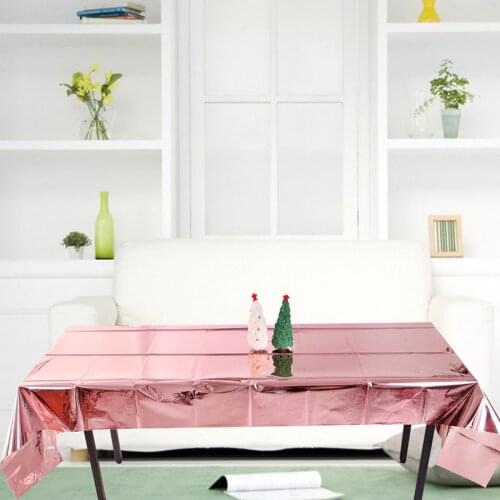 Rose Gold Foil Tablecloth Tablecloth Shiny tablecloth, Suitable For Party Wedding Anniversary Thanksgiving Christmas