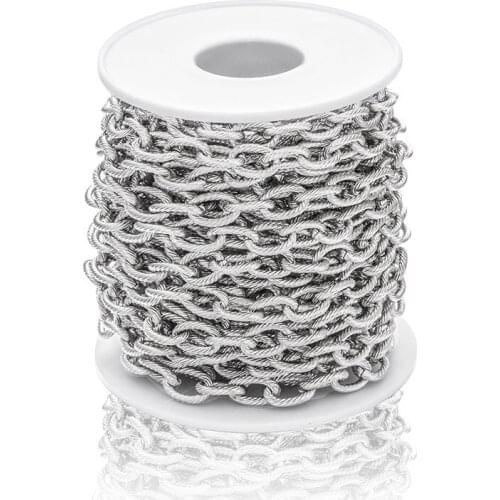 1 Meter Stainless Steel Twisted Necklace Chain For DIY Jewelry Making Findings Pendant Chains Handmade Bracelet Supplies
