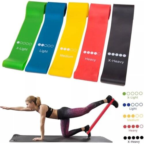 Sports Gym Fitness Resistance Bands for Yoga Stretch Pull Up Assist Bands Rubber Crossfit Exercise Training Workout Equipment