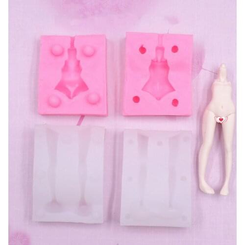 Ultra Light Clay Silicone Body Mold DIY Hand-made Doll Soft Clay Mold Proportional Leg and Body Silicone Mold