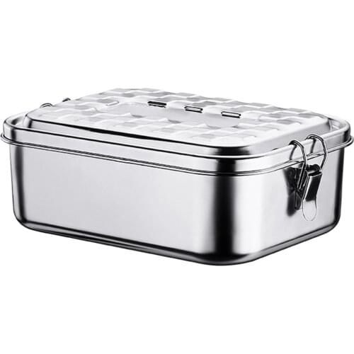 ON SALE Lunch Dinner Boxes FFood Grade 304 Stainless Steel Lunch Box Anti-leak Bento Box