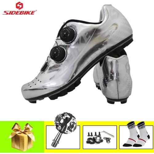 SIDEBIKE Sapatilha Ciclismo Mtb Carbon Fiber Cycling Shoes Men Women Self-locking Ultralight Riding Sneakers Mountain Bike Shoes