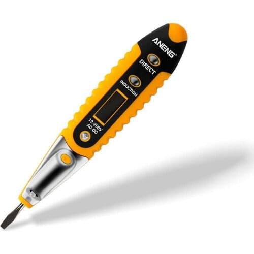 Voltmeter Test Pencil Multifunction AC/DC LCD Digital LED Voltage Test Lighting Display Voltage Tester Det For Electric Pen Q9T2