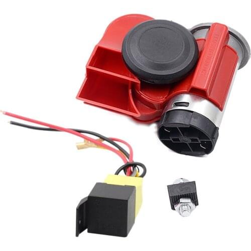 Car and motorcycle modification parts super loud snail integrated air horn 12v to send relay socket