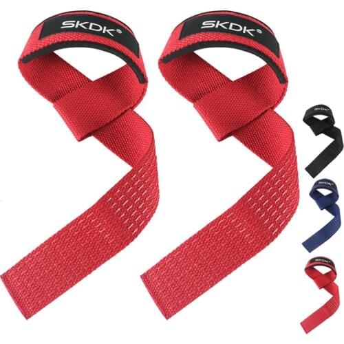 1Pair Weightlifting Hand Belt Anti-slip Sport Fitness Wrist Wraps Straps Gym Support Lifting grip belt Fitness Bodybuilding