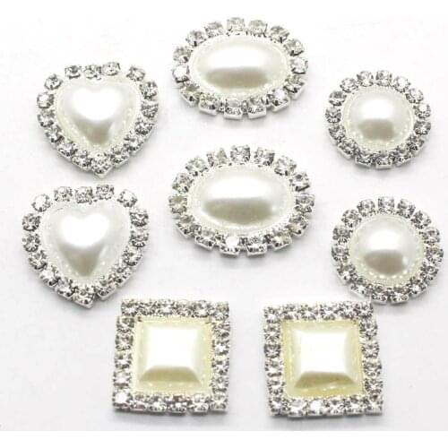 High-grade 10 pcs Multi-shape Diy wholesale price crystal pearl wedding jewelry accessories rhinestone crafts exquisite produ