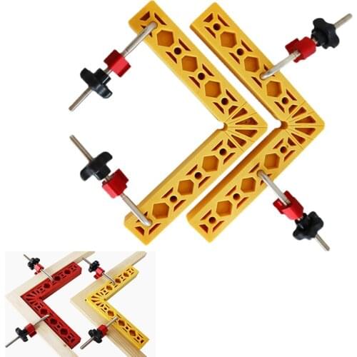 100/200MM 90 Degrees L-Shaped Auxiliary Fixture Woodworking Splicing board Positioning Panel Fixed clip Square Ruler