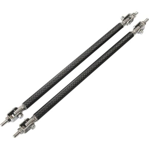 2pcs Car Front Bumper Lip Splitter Strut Rod Tie Support Bars Stabilizer Support Rods Rear Diffuser Rods