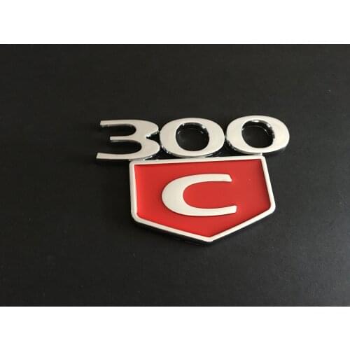 30PCS Black White Red 300C Trunk Emblem 3D Badges Decal L For 300 C