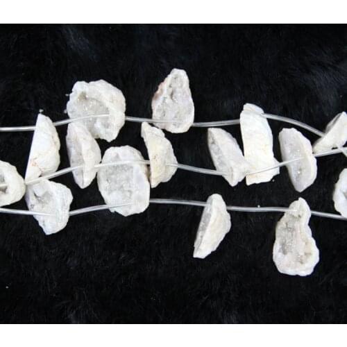 50mm White Druzy Crystal Geode Pendant Unique Quartz Druzy Drusy Pendant Quartz Necklace Beads Crystal Geode Necklace