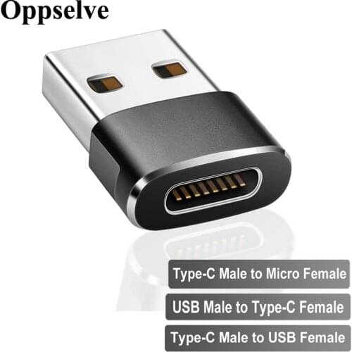 Oppselve USB Type C OTG Adapter Type C Male to Micro USB Female Cable Converter For Macbook Samsung Huawei USB to Type C Cabo