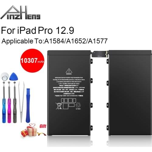 PINZHENG Tablet Battery For iPad Pro 12.9 A1577 A1584 A1652 10307mAh Bateria For iPad Pro 12.9 Replacement Battery With Tools