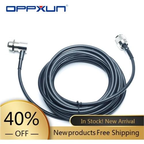 2021 PL259 Antenna Connector Coaxial Extend Cord Cable SO239 5M 16ft for Car Radio Walkie Talkie MP320 MP9000 KT-8900 KT-8900R
