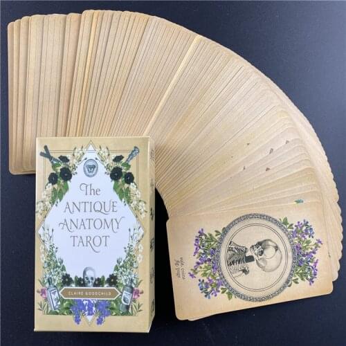 The Antique Anatomy Tarot Cards English Version Playing Game Toy Divination Fortune Game