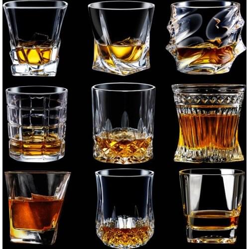 Whiskey Glass Home Glass Wine Glass Crystal Wine Glass Bar Spirit Glass Beer Glass Wine Set with Many Varieties and Good Quality
