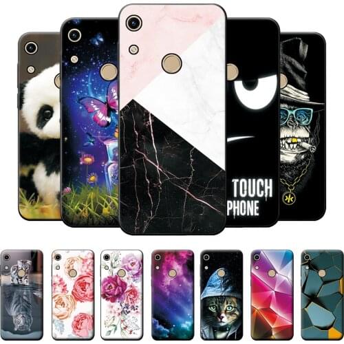 6.09" For Huawei Honor 8A Prime Case Silicone Soft TPU Phone Cover For Honor 8A Prime Wolf Panda Cover Protective Case Bumper