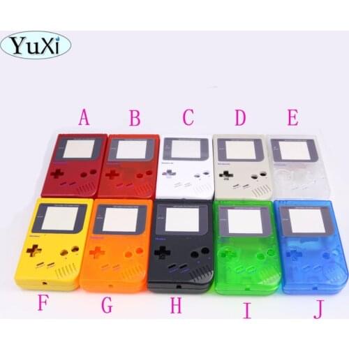 YuXi Grey black white red green Colorful Shell Housig Cover Case Full Set Replacement For Gameboy Classic for GB Game Console