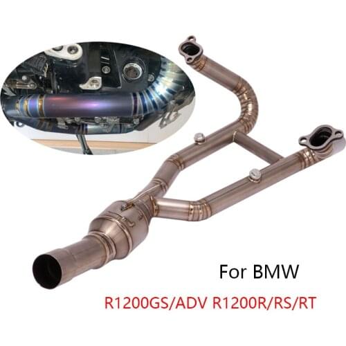 For BMW R1200GS/R/RS/RT R1200GS Adventure Motorcycle Exhaust Pipe Titanium Alloy Header Link Tube Slip On Original Muffler Pipe